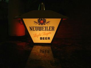 Vintage Neuweiler Beer Sign Light