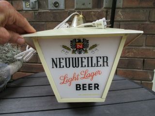 Vintage Neuweiler Beer Sign Light 3