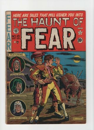 Haunt Of Fear 10 Fn - 5.  5 Vintage Ec Comic Horror Scifi Golden Age 10c Zombie