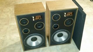 Vintage 1980s Acoustic Linear Systems Model 520 Floor Speakers 200w Pair