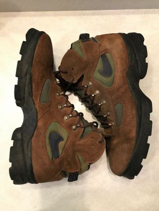 Vintage 90s 1997 Nike Air Acg Tan Hiking Boots Size 13 Trail