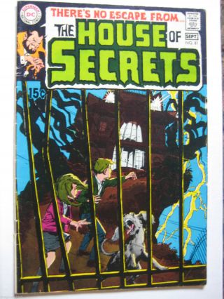 Vintage Old Collectible Comic Book House Of Secrets 81 Fnvf 7.  0 1rst Abel