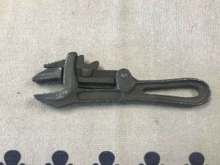 Vintage Unusual Sliding Wedge Adjustable Wrench