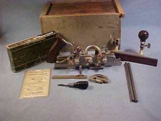Vintage Montgomery Wards Master Quality No.  45 Combination Plane With 23 Cutters