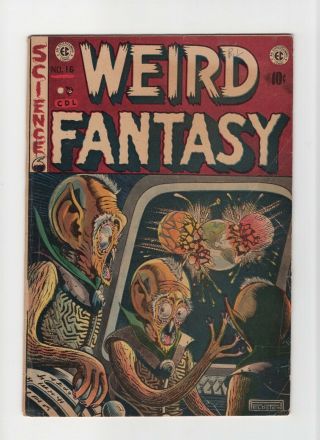 Weird Fantasy 16 Vintage Ec Comic Horror Scifi Alien Cover Golden Age 10c