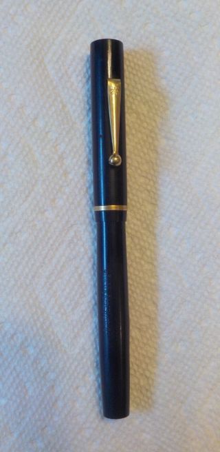 Vintage Antique Moore Lever Fill Fountain Pen L - 93 Blue 3 Gold Nib Boston,  Ma
