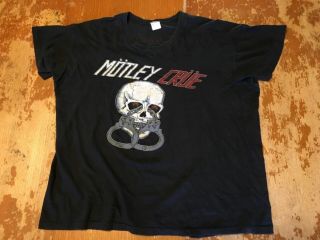 Vintage 1983 Motley Crue Tour Shirt T - Shirt Iron Maiden Ozzy Osbourne