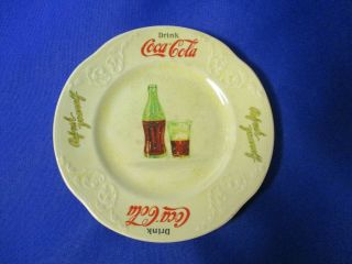 1931 Coca Cola Sandwich Plate Vintage Advertising E M Knowles China Co