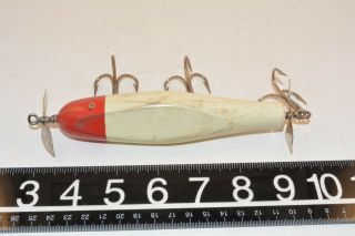 Old Tuff Creek Chub Musky Great Injured Minnow Wooden Lure