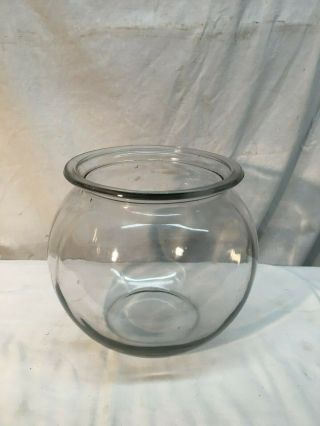 Vintage Glass 2.  5 Gallon Fish Tank Bowl Aquarium Tank Blown Glass 1940s