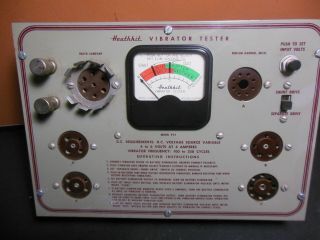 Vintage Heathkit Vt - 1 Ham Radio Vibrator Tester Looks Good Not