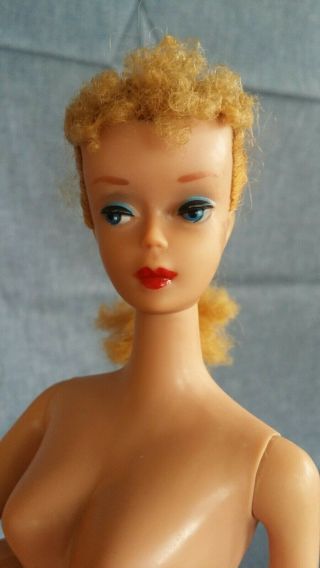 Vintage 4 Blonde Braided Ponytail Barbie