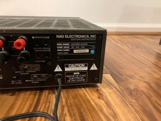 Vintage NAD Model 3155 Integrated Stereo Amplifier Amp Black NAD Electronics 4