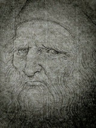 RARE Old Italian Master Drawing Brown chalk on old laid paper 5