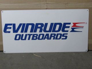 Vintage Evinrude Outboard Motor Metal Sign