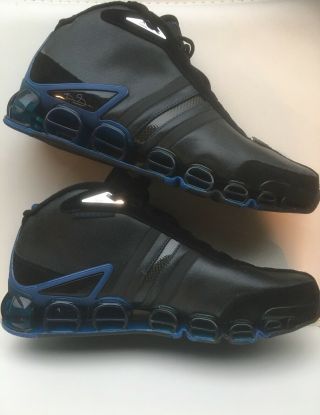 Adidas Kevin Garnett 3 A3 Sz:11 Blk Blue Nib Vintage Basketball Shoes