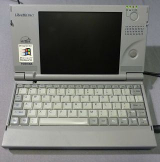 Vintage Toshiba Libretto 70CT Ultra Mobile PC Laptop For Parts/Repair 4