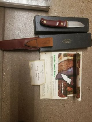 Vintage Schrade - Loveless Limited Edition Hunter,  Box,  Sheath,  Paperwork