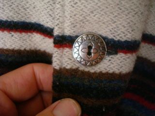 Vtg WOOLRICH Southwest Stripe Blanket Wool Jacket Coat USA Mens Sz XL GUC 4