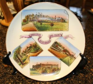 Vintage French Lick & West Baden Indiana Souvenir Plate Germany