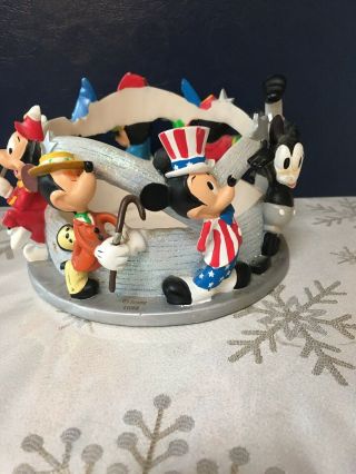 Vintage 8 Mickey Mouse Figures Candle Holder Rare