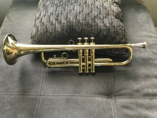 Vintage Olds Ambassador Trumpet With Case,  Antique,  Some Dents
