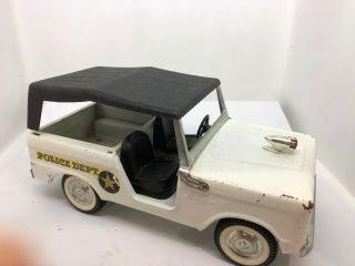 Vintage 1960s Nylint Ford Police Bronco - Ships