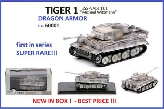 60001 Dragon Armor 1/72 Wwii German Tiger I Sd.  Kfz.  181 Michael Wittmann - Rare -