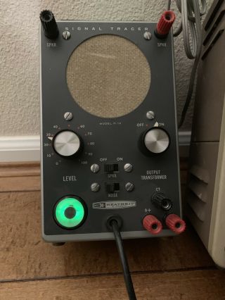 Vintage Heathkit Signal Tracer Model It - 12 For Powering On.  It