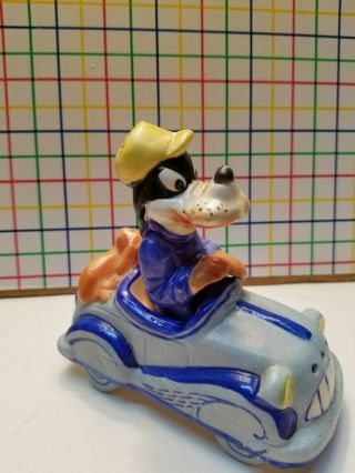 Vintage Disney ' s Goofy and Puppy Pluto Driving Car | Salt & Pepper Shakers 3