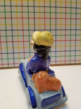 Vintage Disney ' s Goofy and Puppy Pluto Driving Car | Salt & Pepper Shakers 4