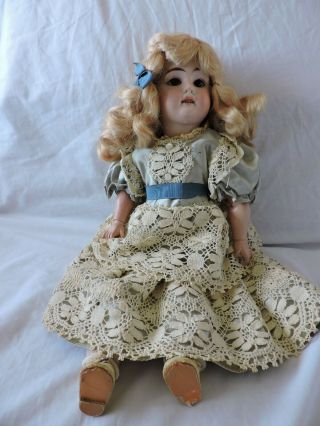 Rare Antique C1900 German Bisque Lhk 4 Doll Gorgeous 17.  5 "