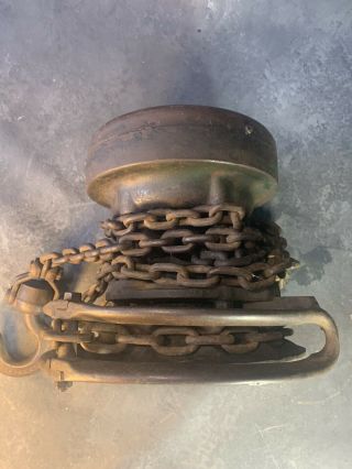 Yale Spur Geared Block 1/2 Ton Chain Hoist Yale & Towne MFG Co.  Vintage Antique 5