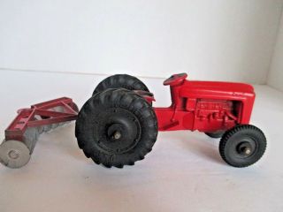 Vintage Tootsie Toys Ford Tractor & Disc Harrow,  Farm Toy
