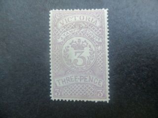 Victoria Stamps: 3/ - Stamp Statute With Gum - Rare (c106)