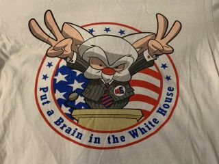 Vintage Pinky And The Brain Put A Brain In The White House Warner Bro Size Xl