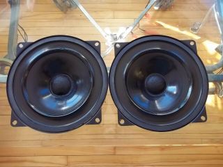 Pair Vintage Audax Polydax Speakers 8 " Woofers For Kef Tangent Spendor Other