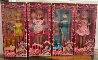 Set Of 4 Tokyo Mewmew (mew Mew) 10 " Dolls.  Rare Mib.  Authentic Japanese Version