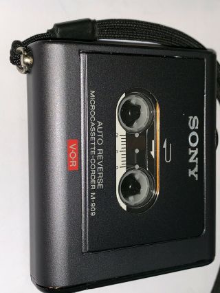Sony M - 909 Vintage Micro Cassette Voice Recorder,  W/o External Microphone 4