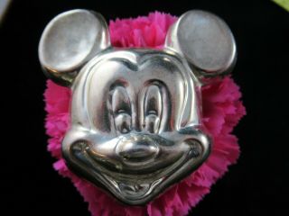 Taxco Mexican Sterling Silver Disney Mickey Mouse Pin Brooch - Vintage