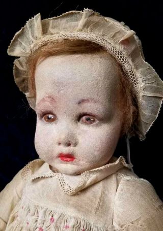 Rare C.  1924 Lenci 12 " Seated Bambina Doll Clothes Italy