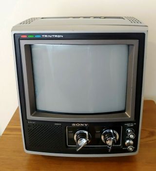 Rare Vintage April 1975 Sony Trinitron Kv - 9200 9 " Television Color Tv Receiver