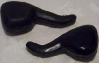 Vintage Estate Items Duo of Meerschaum Leather Pipe Cases w Velvet Linings 2