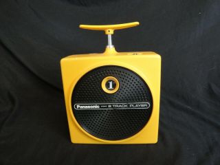 Vintage Yellow Panasonic 8 Track Player Rq - 830s Dynamite Tnt Plunger
