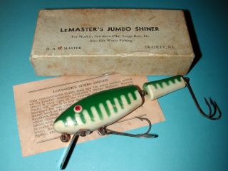 Rare Pre - War Lemaster L&s Jumbo Shiner