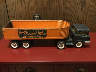 Vintage Structo Hydraulic Trailer Dumper Truck Semi Scotch Block 606.