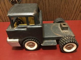 Vintage Structo Hydraulic Trailer Dumper Truck Semi Scotch Block 606. 4