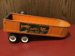 Vintage Structo Hydraulic Trailer Dumper Truck Semi Scotch Block 606. 7