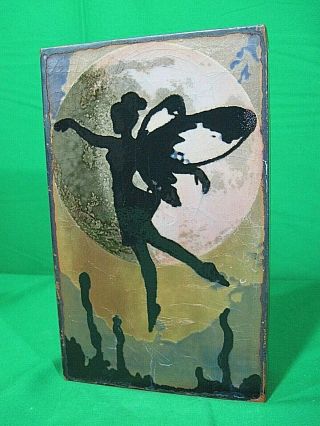 Houston Llew Spiritile Pixie Dust No.  101 Rare Copper Under Glass Art