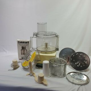 Cuisinart Pro Custom 11 Dlc - 8s Rare Food Processor 5 Attachments Vintage